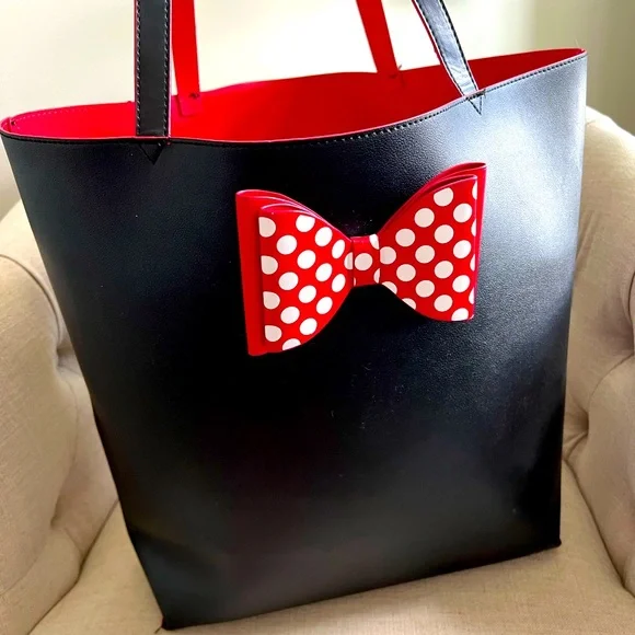 Disney | Bags | Faux Leather Disney Parks Exclusive Tote Bag  display picture 3
